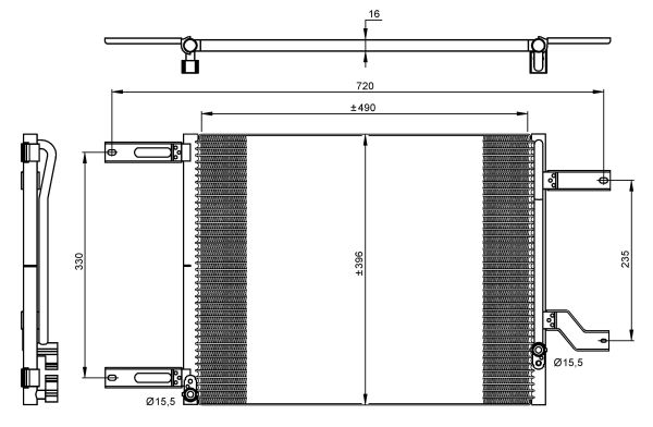 NRF 35665 Condensatore, Climatizzatore