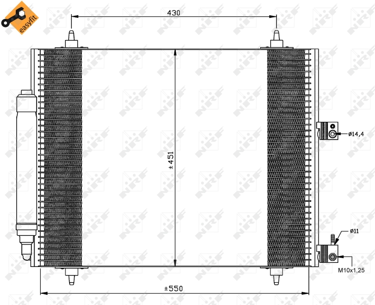 NRF 35669 Condensatore, Climatizzatore