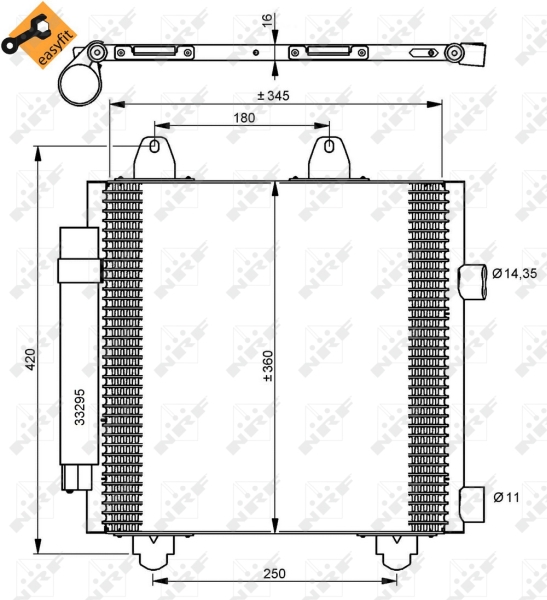 NRF 35778 Condensatore, Climatizzatore