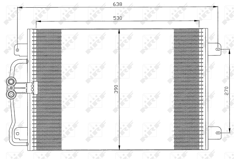 NRF 35832 Condensatore, Climatizzatore-Condensatore, Climatizzatore-Ricambi Euro