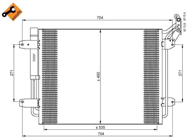 NRF 35848 Condensatore, Climatizzatore