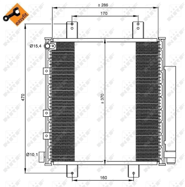 NRF 35856 Condensatore, Climatizzatore