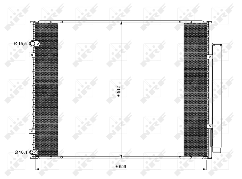 NRF 35857 Condensatore, Climatizzatore