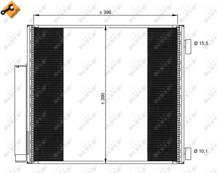 NRF 35859 Condensatore, Climatizzatore