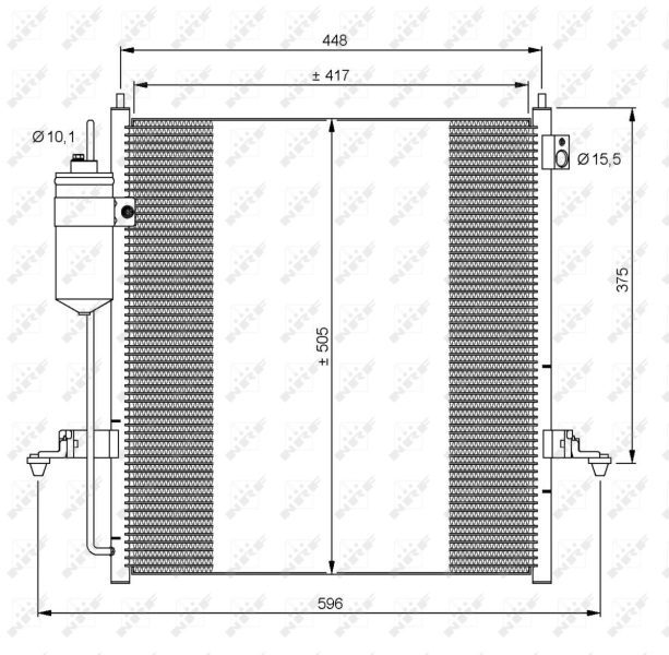 NRF 35871 Condensatore, Climatizzatore