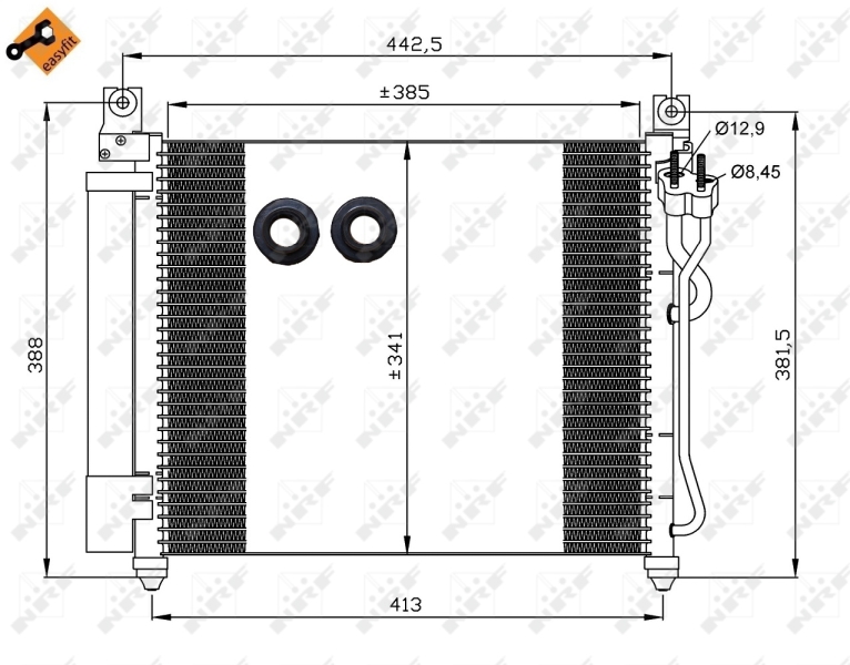 NRF 35888 Condensatore, Climatizzatore-Condensatore, Climatizzatore-Ricambi Euro