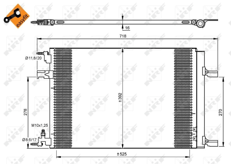 NRF 35918 Condensatore, Climatizzatore