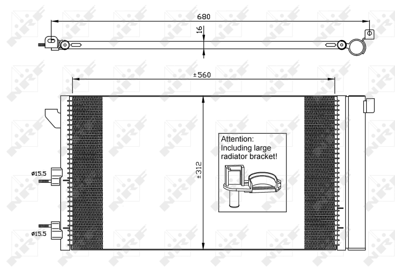 NRF 35921 Condensatore, Climatizzatore