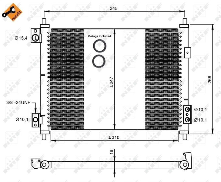 NRF 35926 Condensatore, Climatizzatore