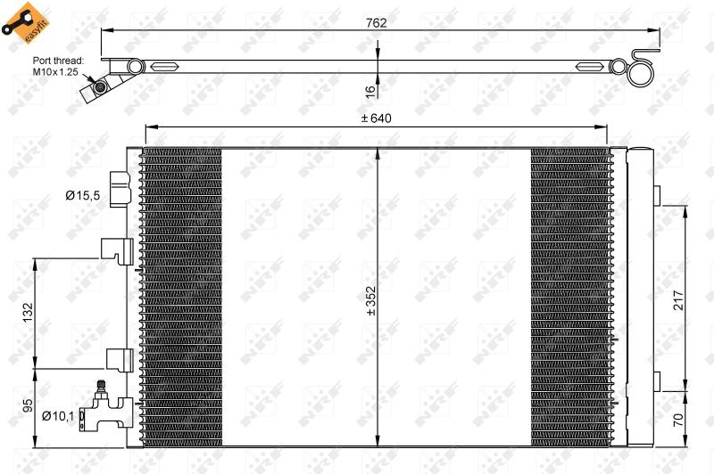 NRF 35932 Condensatore, Climatizzatore