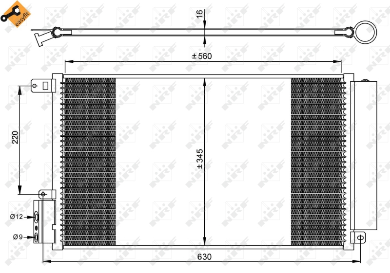 NRF 35939 Condensatore, Climatizzatore