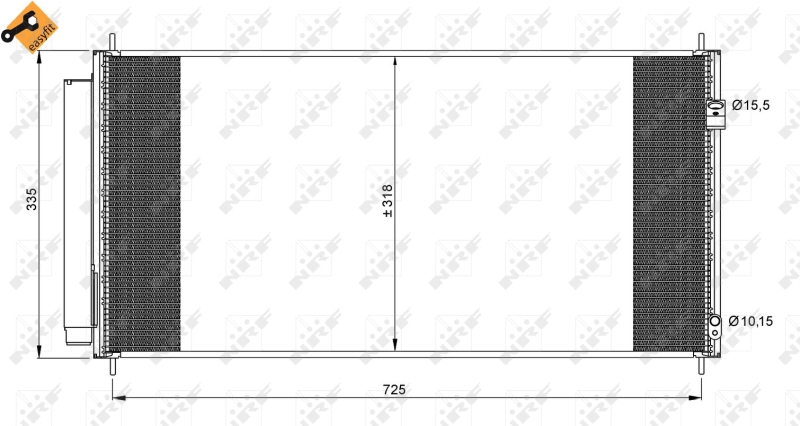 NRF 35943 Condensatore, Climatizzatore