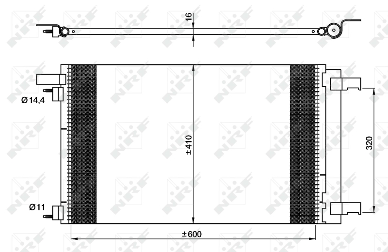 NRF 35948 Condensatore, Climatizzatore