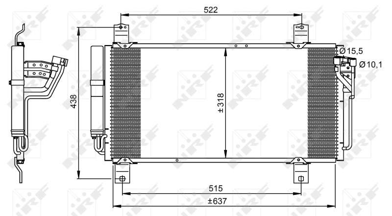 NRF 35949 Condensatore, Climatizzatore