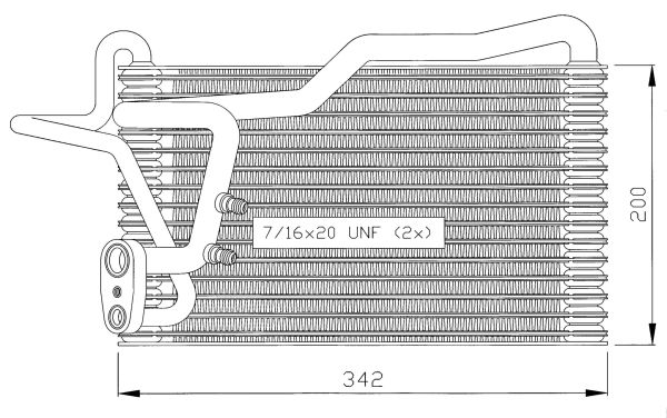 NRF 36035 Evaporatore, Climatizzatore