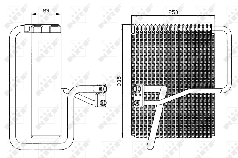 NRF 36072 Evaporatore, Climatizzatore