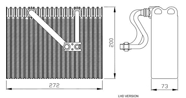 NRF 36088 Evaporatore, Climatizzatore-Evaporatore, Climatizzatore-Ricambi Euro