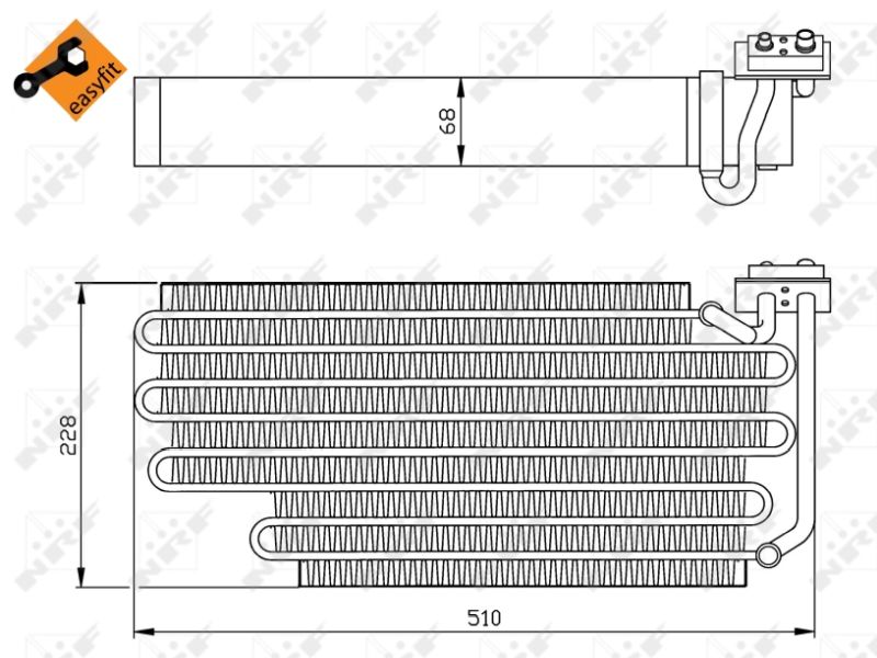 NRF 36108 Evaporatore, Climatizzatore