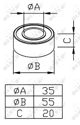 NRF 38286 Bearing,...