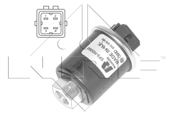 NRF 38938 Interruttore a pressione, Climatizzatore-Interruttore a pressione, Climatizzatore-Ricambi Euro