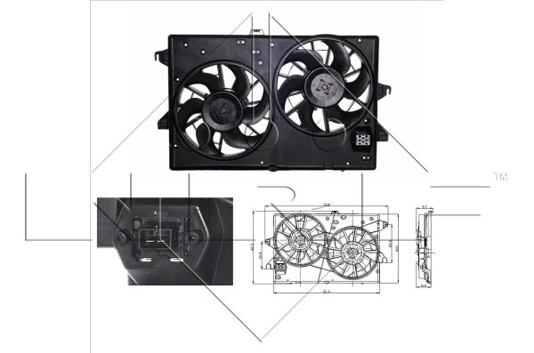 NRF 47003 Ventola, Raffreddamento motore