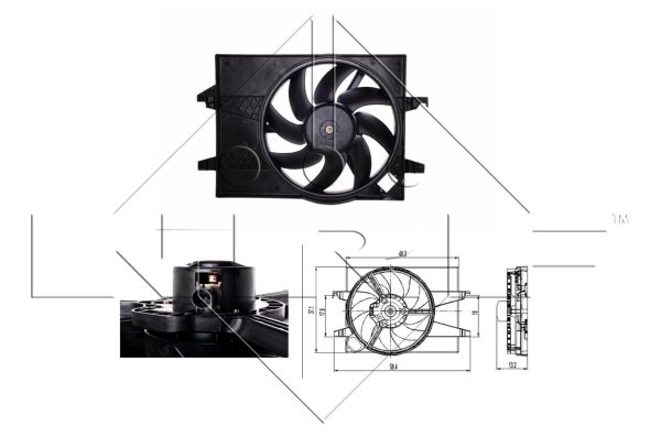 NRF 47007 Ventola, Raffreddamento motore