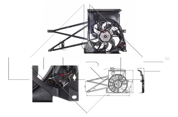 NRF 47013 Ventola, Raffreddamento motore