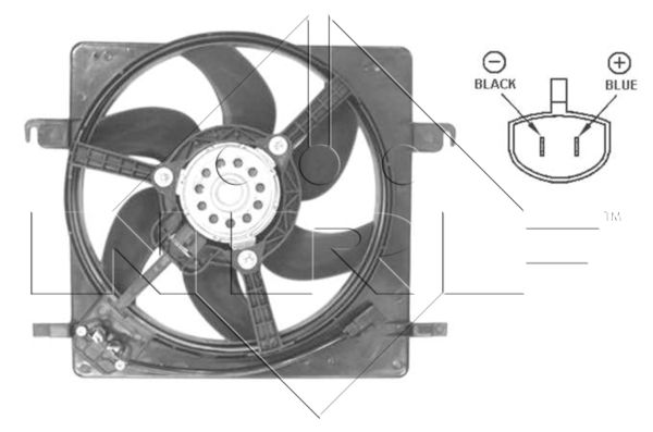 NRF 47037 Ventola, Raffreddamento motore