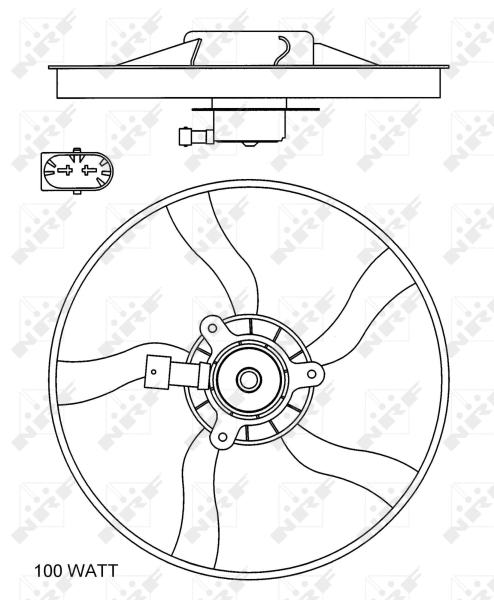 NRF 47070 Ventola, Raffreddamento motore