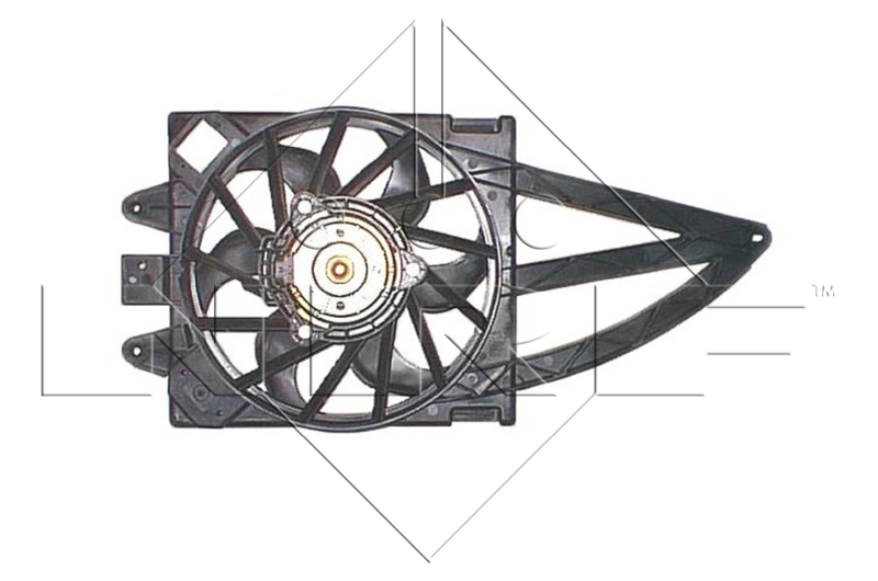 NRF 47240 Ventilator, radiator