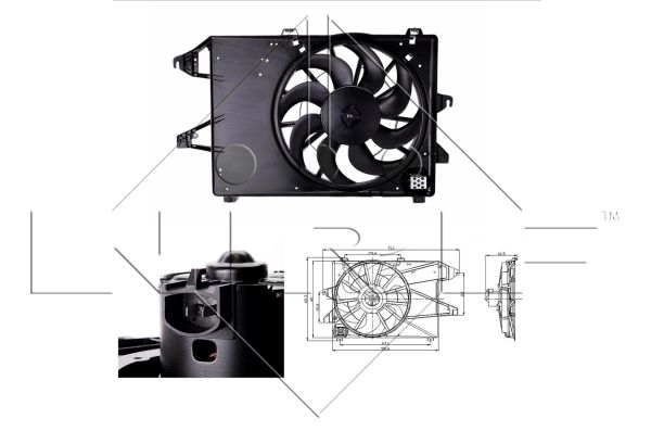 NRF 47260 Ventola, Raffreddamento motore