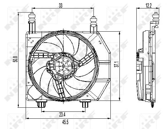 NRF 47261 Ventola, Raffreddamento motore