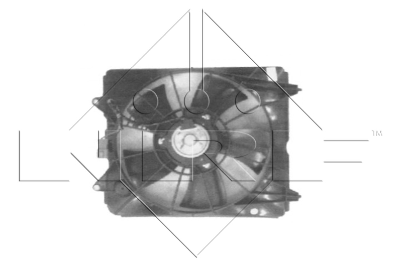 NRF 47272 Ventilator, radiator