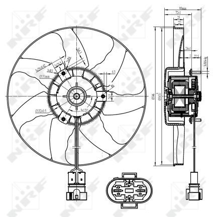 NRF 47428 Ventola, Raffreddamento motore