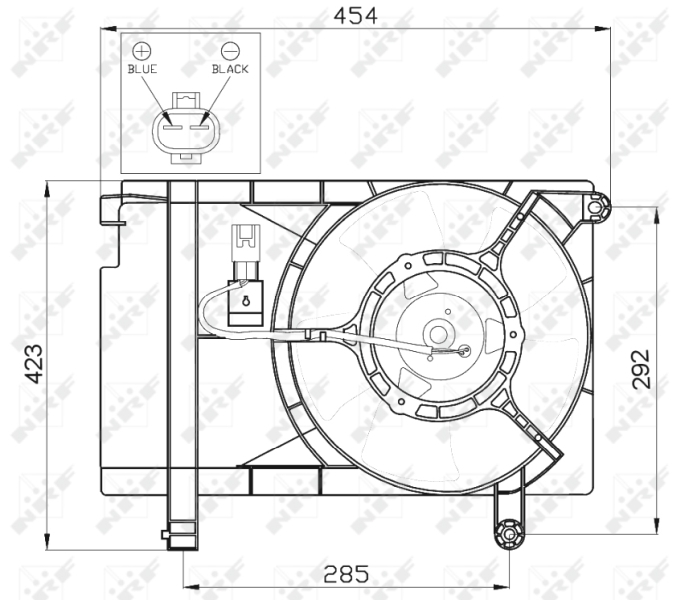 NRF 47471 Ventola, Raffreddamento motore