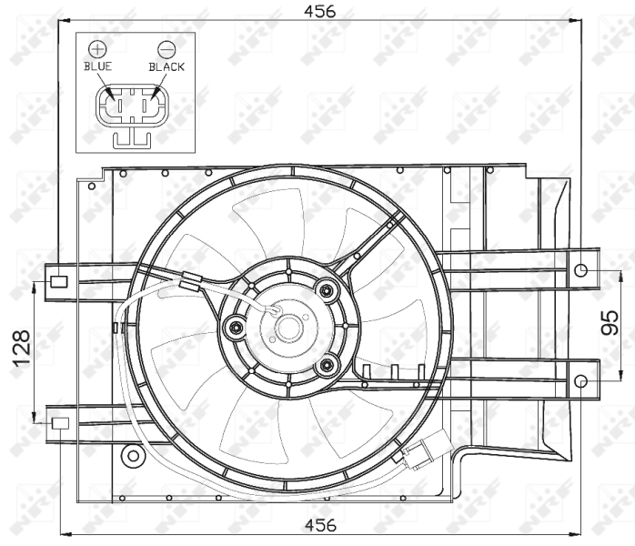 NRF 47472 Ventola, Raffreddamento motore