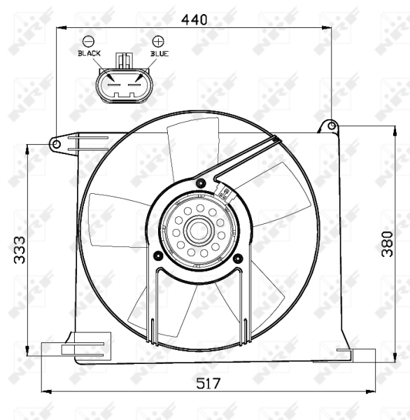 NRF 47484 Ventola, Raffreddamento motore