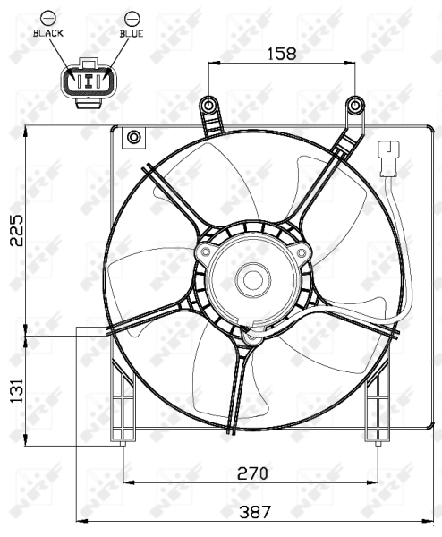 NRF 47487 Ventola, Raffreddamento motore