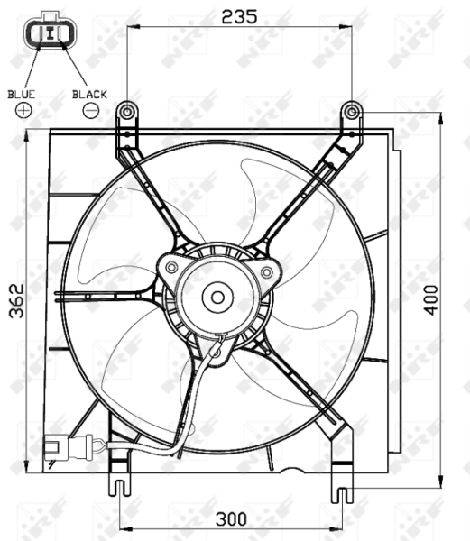 NRF 47526 Ventola, Raffreddamento motore