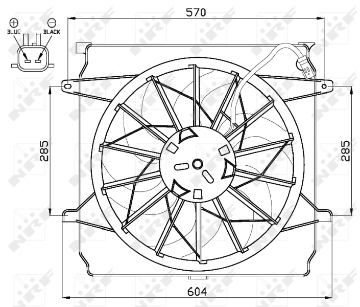 NRF 47529 Ventola, Raffreddamento motore