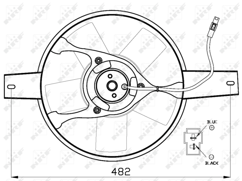 NRF 47540 Ventola, Raffreddamento motore