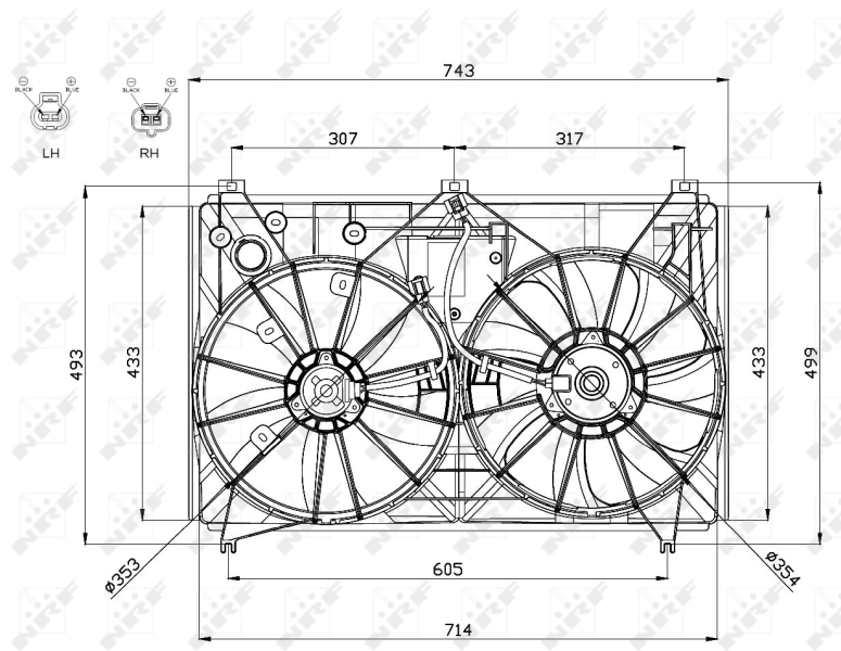 NRF 47569 Ventola, Raffreddamento motore