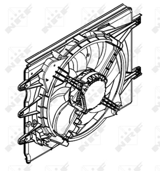 NRF 47596 Ventola, Raffreddamento motore