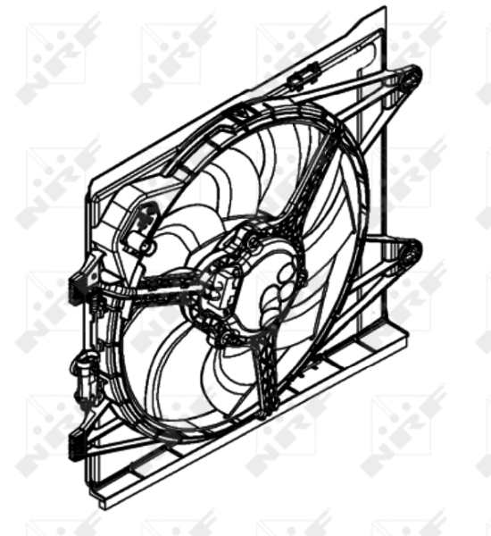 NRF 47597 Ventola, Raffreddamento motore-Ventola, Raffreddamento motore-Ricambi Euro