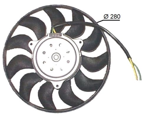 NRF 47616 ventilátor,...