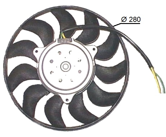 NRF 47616 Ventilator, radiator