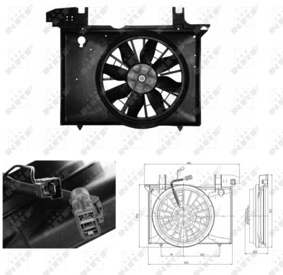 NRF 47703 Ventola, Raffreddamento motore