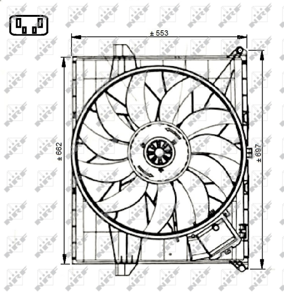 NRF 47731 Ventola, Raffreddamento motore