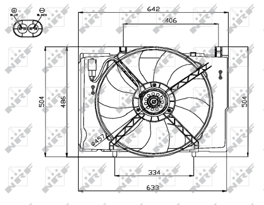 NRF 47741 ventilátor,...