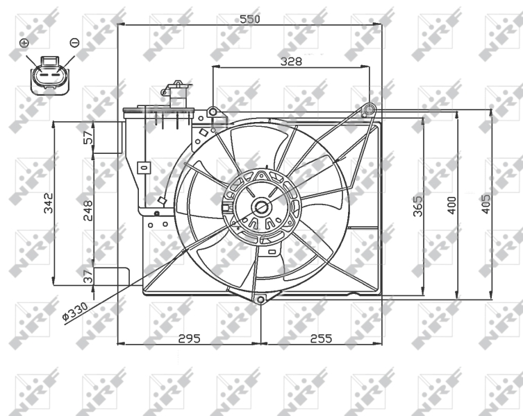 NRF 47746 Ventola, Raffreddamento motore-Ventola, Raffreddamento motore-Ricambi Euro